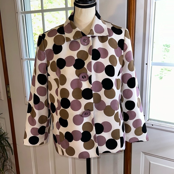 Vintage Hiroko Polka Dot Blazer - Picture 1 of 7